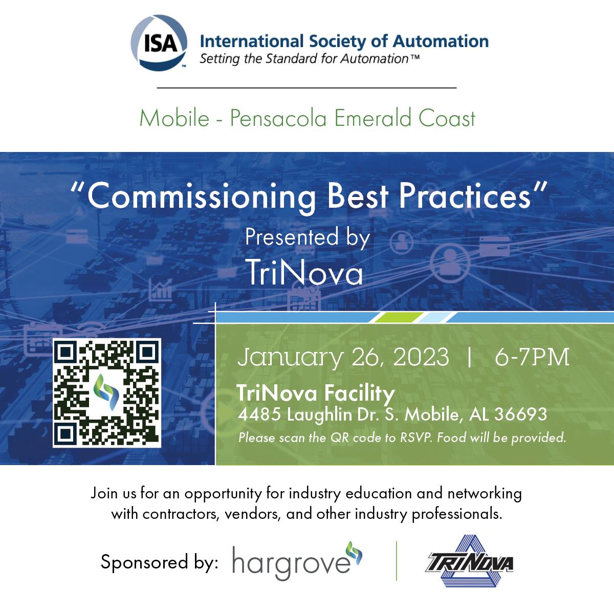 1/26/23 Meeting at TriNova Facility at 6pm